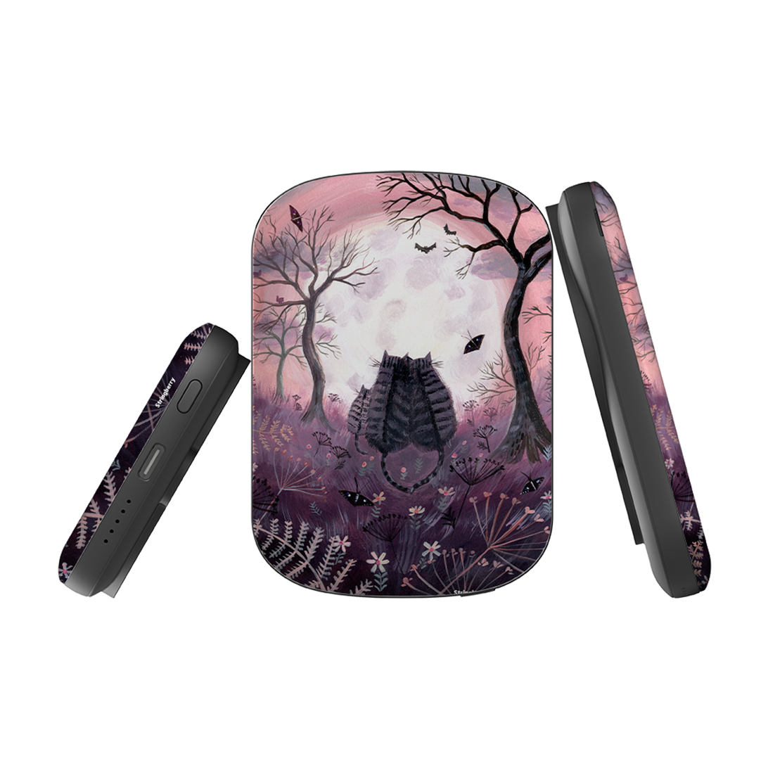 MagSafe Power Bank - Spooky Cats By Mary Stubberfield