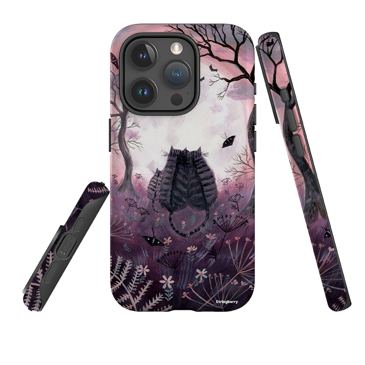 iPhone Tough Case - Spooky Cats By Mary Stubberfield