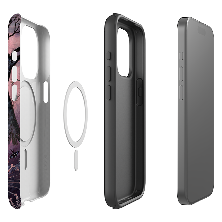 iPhone MagSafe Tough Case - Spooky Cats By Mary Stubberfield