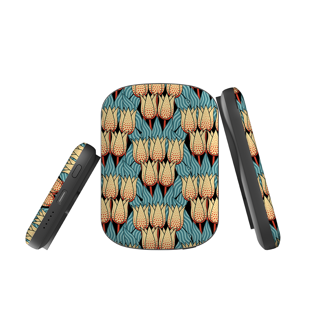 MagSafe Power Bank - Spotty Tulip By Cressida Bell