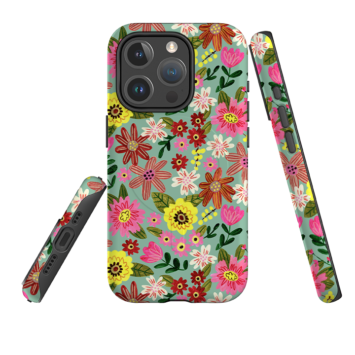 iPhone MagSafe Tough Case -  Spring Floral II By Caroline Bonne Muller