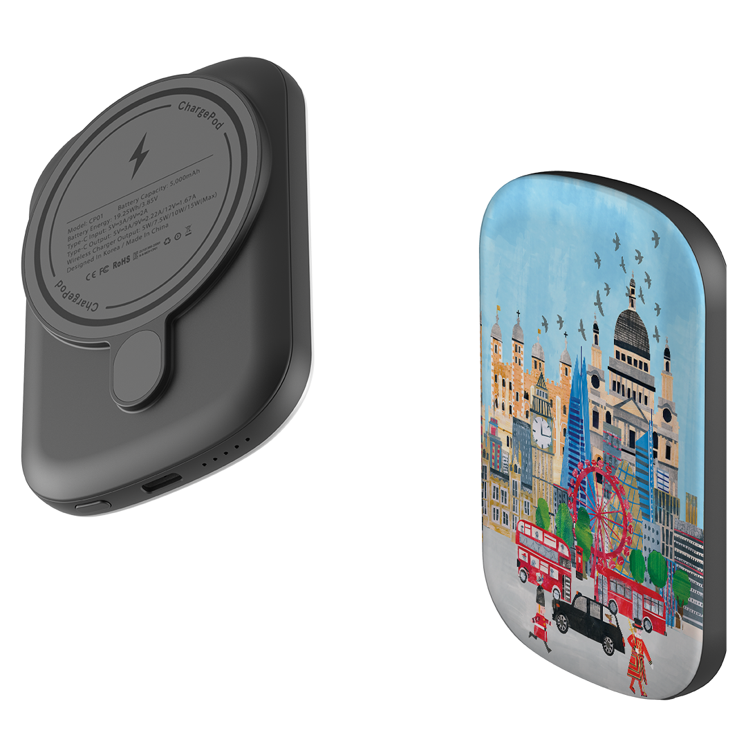MagSafe Power Bank - Spring In London By Tracey English