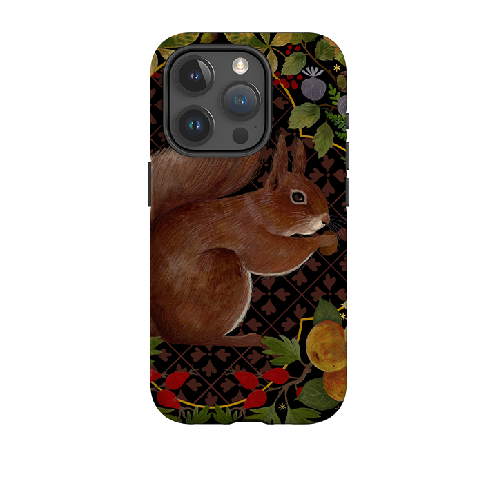 iPhone Tough Case - Squirrel Border By Bex Parkin