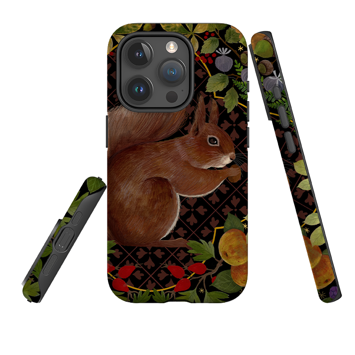iPhone Tough Case - Squirrel Border By Bex Parkin
