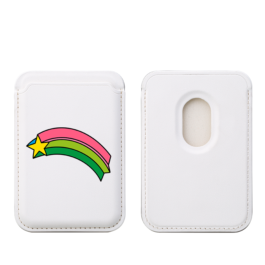 Star MagSafe Wallet- White