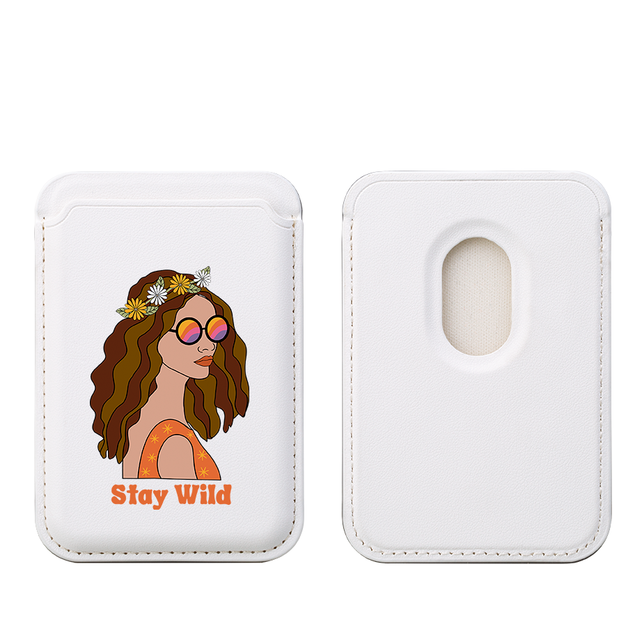 Stay Wild MagSafe Wallet- White