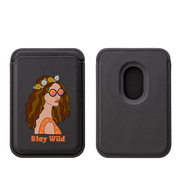 Stay Wild MagSafe Wallet- Black