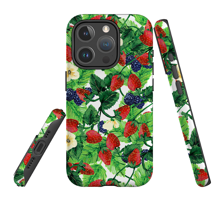iPhone MagSafe Tough Case - Strawberries III By Abby Jacobs