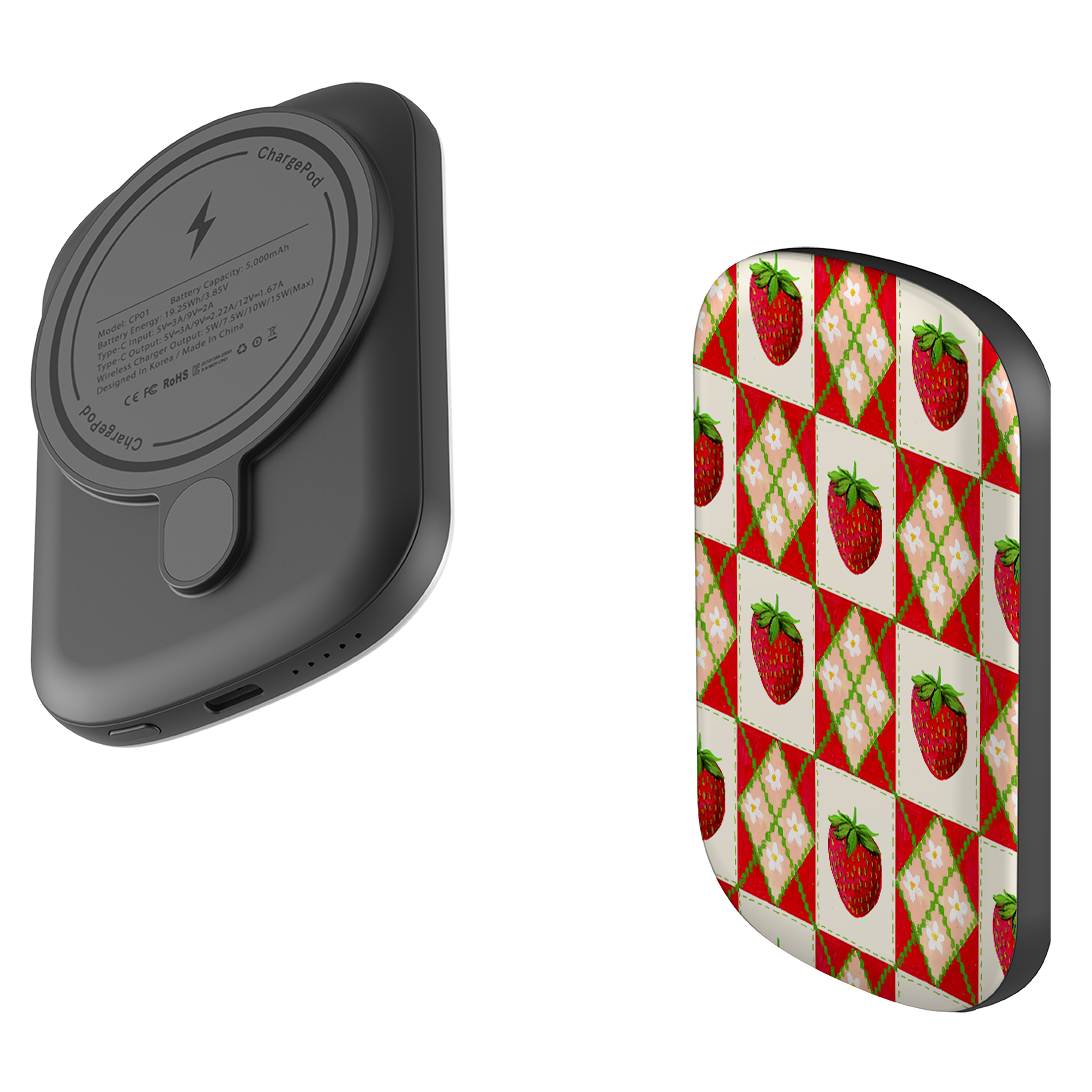 MagSafe Power Bank - Strawberries II By Abby Jacobs