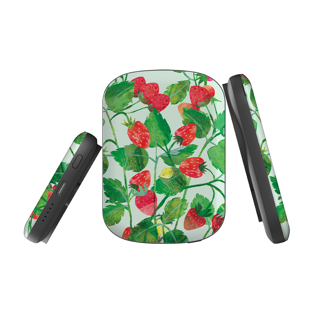 MagSafe Power Bank - Strawberries By Tracey English