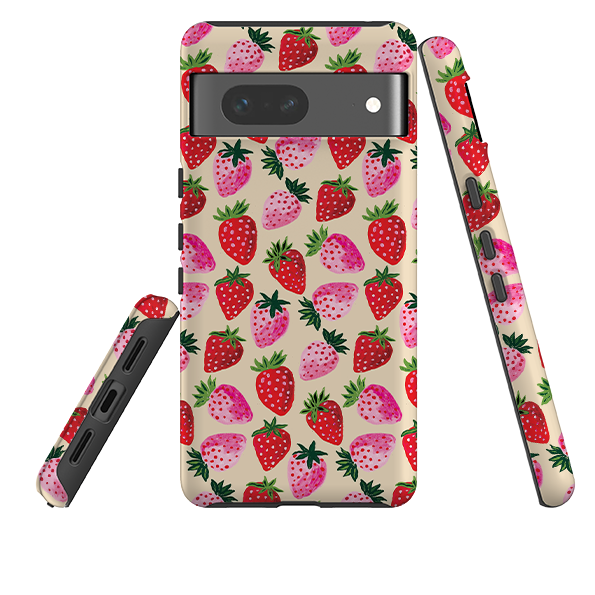 Google Tough Case - Strawberry Scatter Cream By Emma Frances Grant