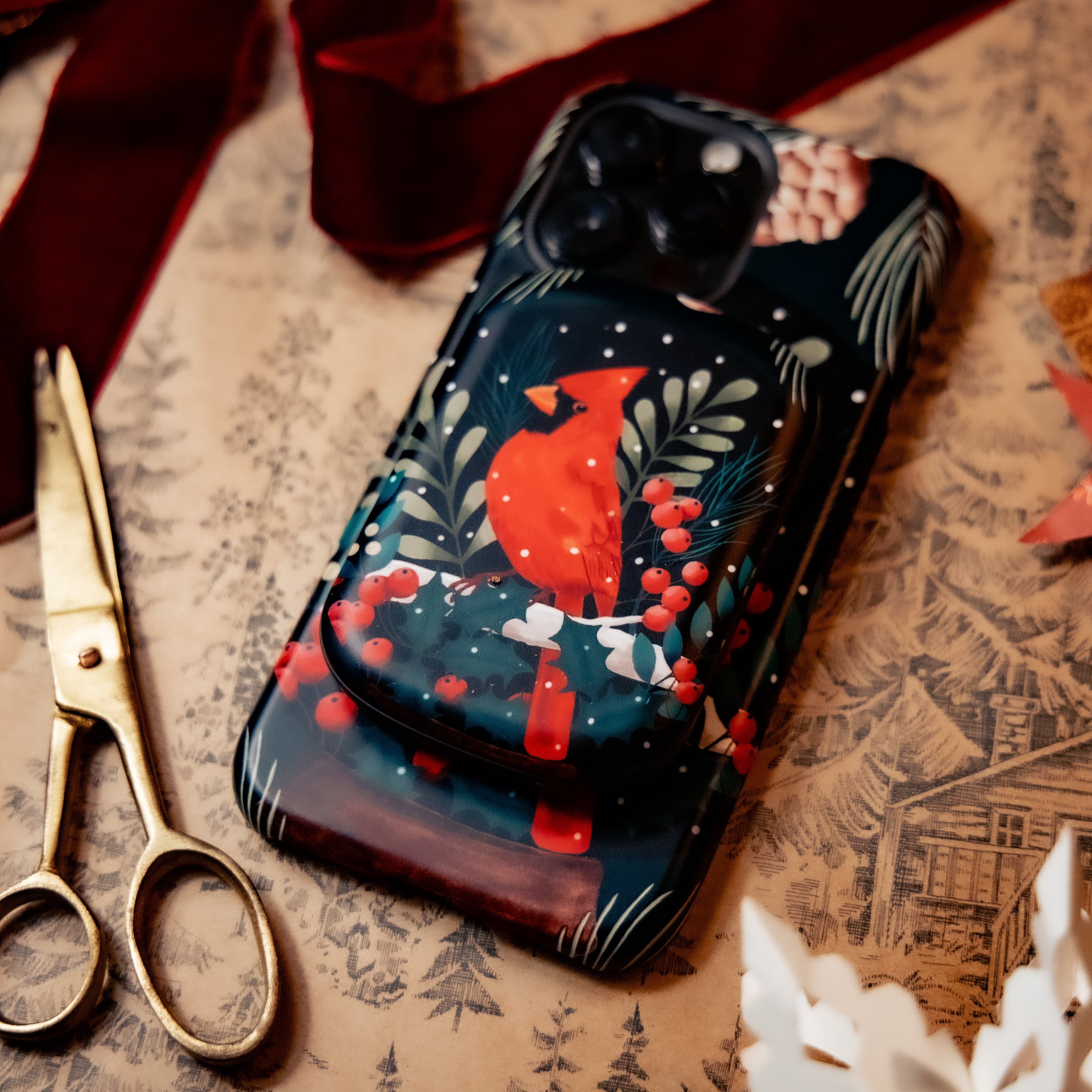 MagSafe Power Bank - Red Cardinal By Bex Parkin