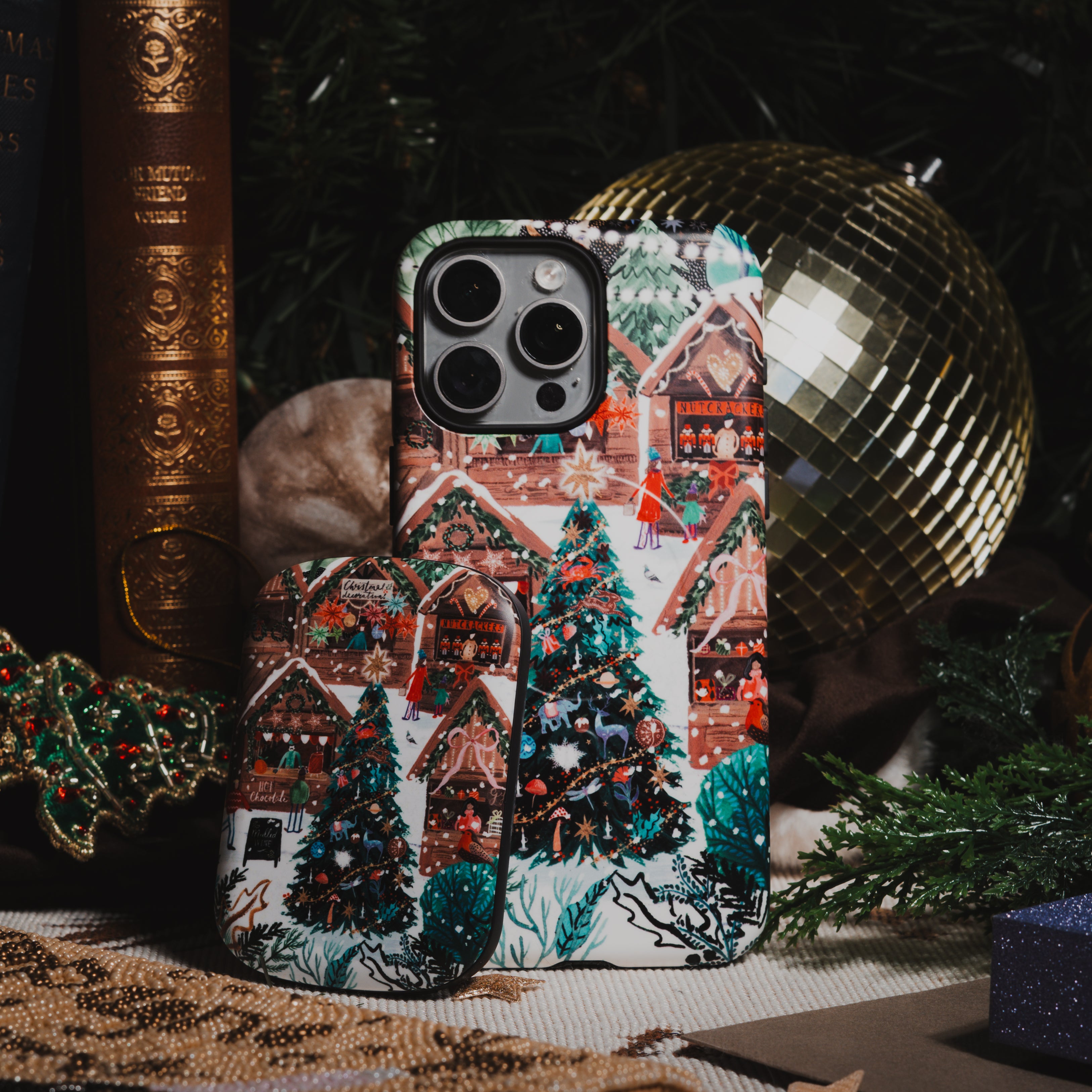MagSafe Power Bank - Christmas Market Magic By Emma Frances Grant