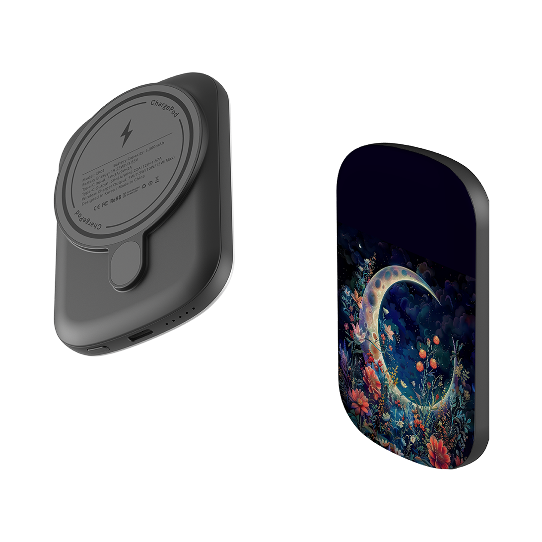MagSafe Power Bank - Summer Moon Floral III
