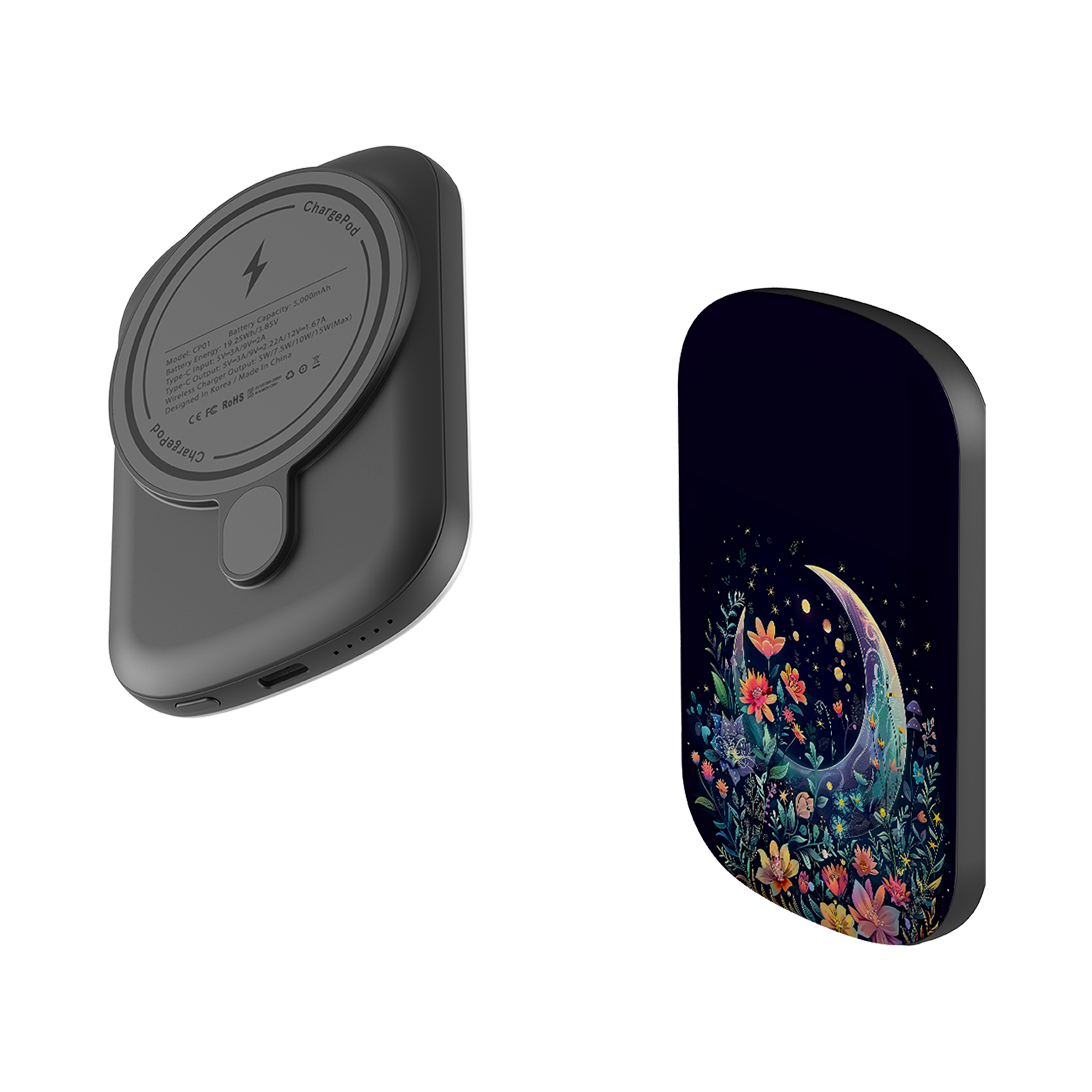 MagSafe Power Bank - Summer Moon Floral II