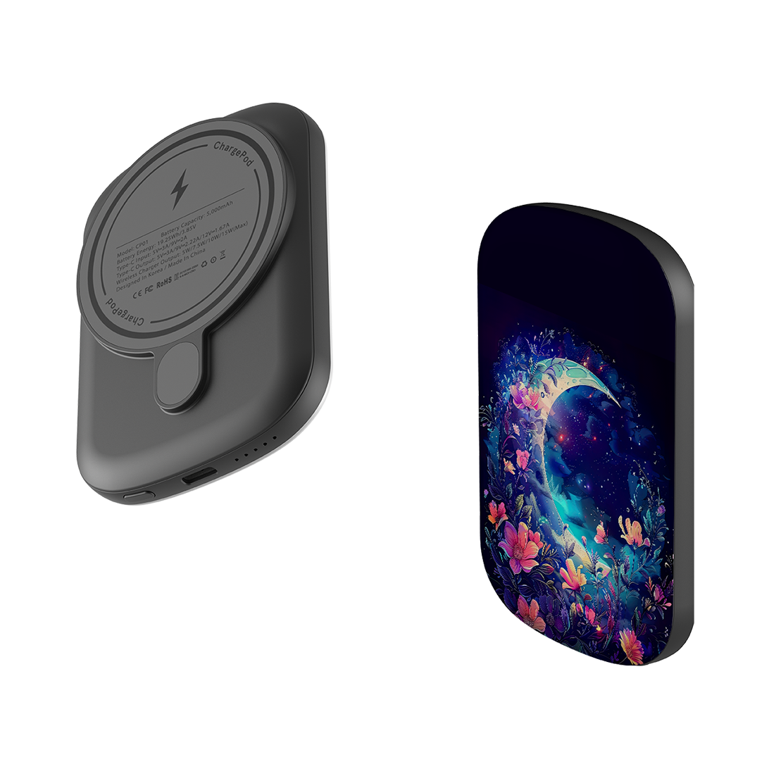 MagSafe Power Bank - Summer Moon Floral I
