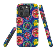 iPhone MagSafe Tough Case - Summer Plates Blue By Emma Frances Grant