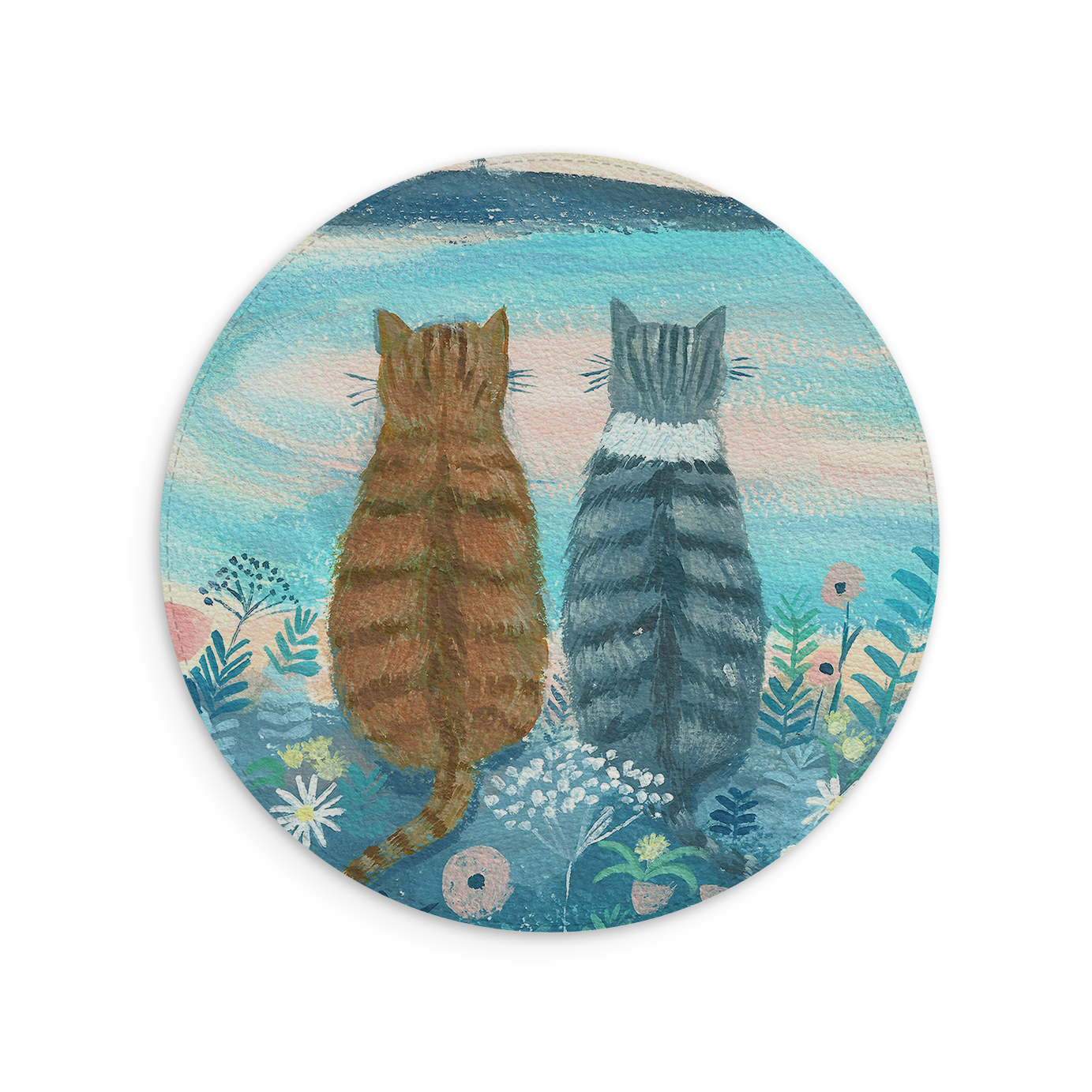 Sunset Cats 2 Mouse Mat By Mary Stubberfield