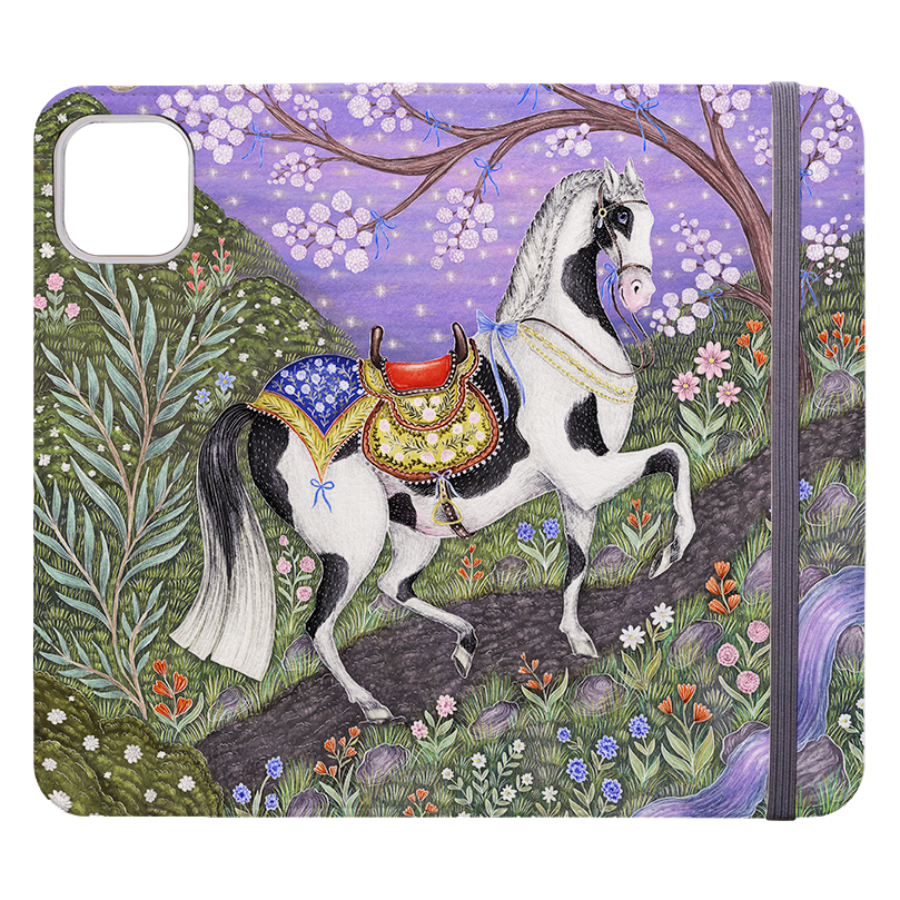 Sunset Steed Wallet Case By Catherine Rowe