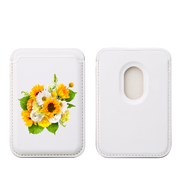 Sunshine Floral MagSafe Wallet- White
