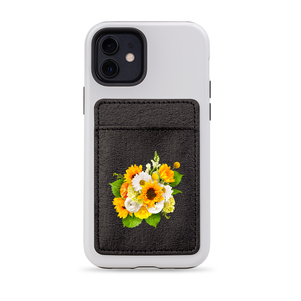 Sunshine Floral MagSafe Wallet- Black