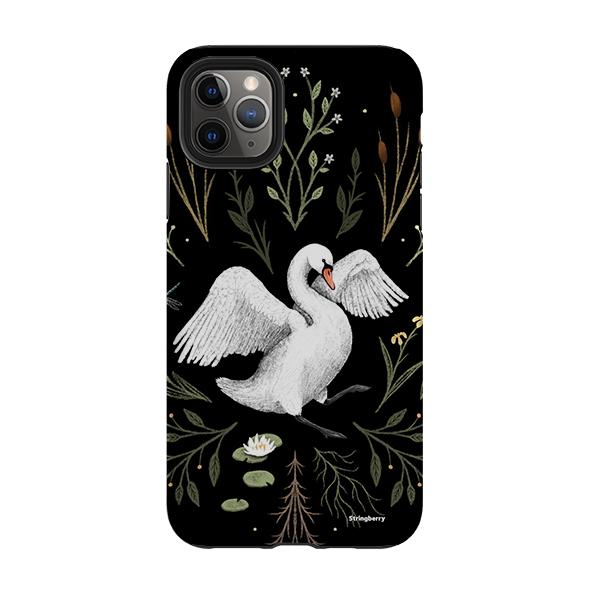 iPhone Tough Case - Swan By Anna Stead