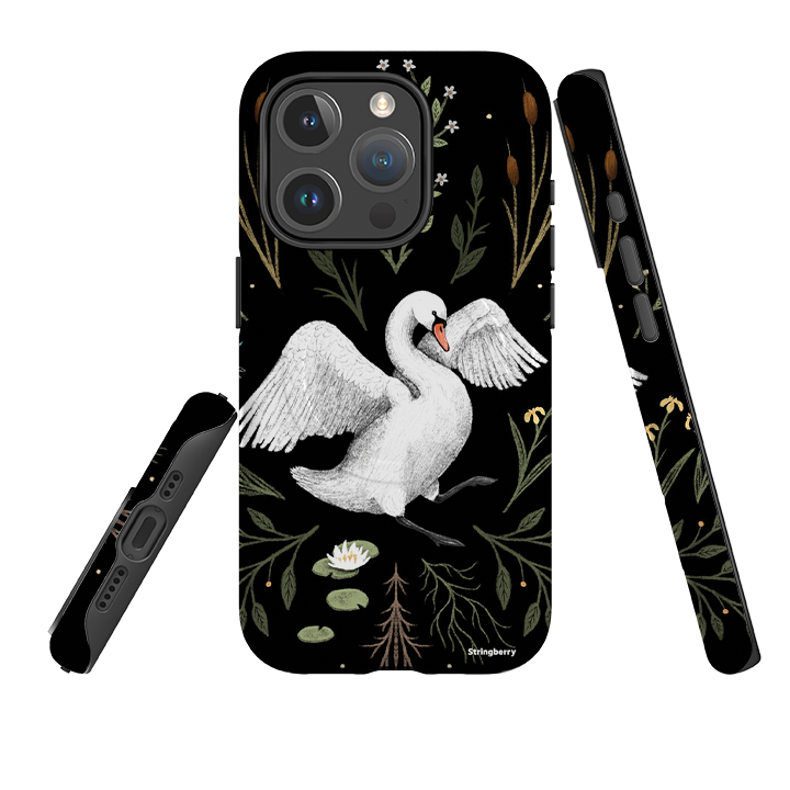iPhone MagSafe Tough Case -  Swan By Anna Stead