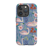 iPhone Tough Case - Swan Pattern By Caroline Bonne Muller