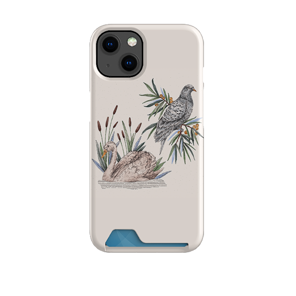 Swan Pigeon By Jade Mosinski Case and Card Case