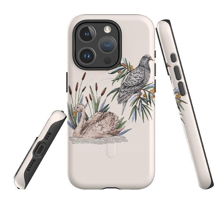 iPhone MagSafe Tough Case -  Swan Pigeon By Jade Mosinski