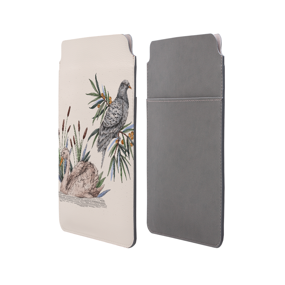 Swan Pigeon By Jade Mosinski Laptop, Kindle & iPad Sleeve
