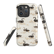 iPhone MagSafe Tough Case - Swans Cream By Katherine Quinn