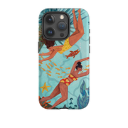 iPhone Tough Case - Swimming By Caroline Bonne Muller