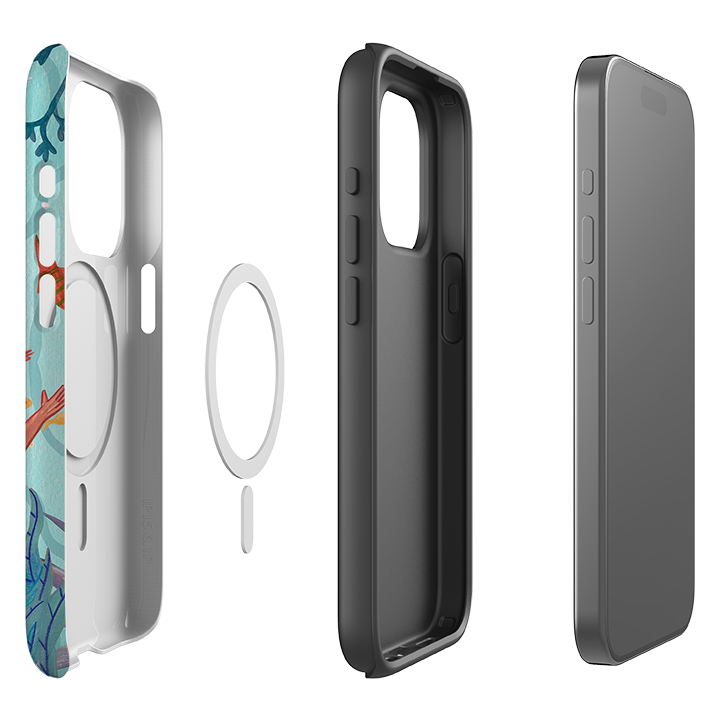 iPhone MagSafe Tough Case -  Swimming By Caroline Bonne Muller