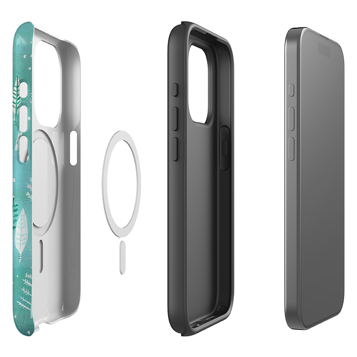iPhone MagSafe Tough Case - Teal Tundra By Mary Stubberfield