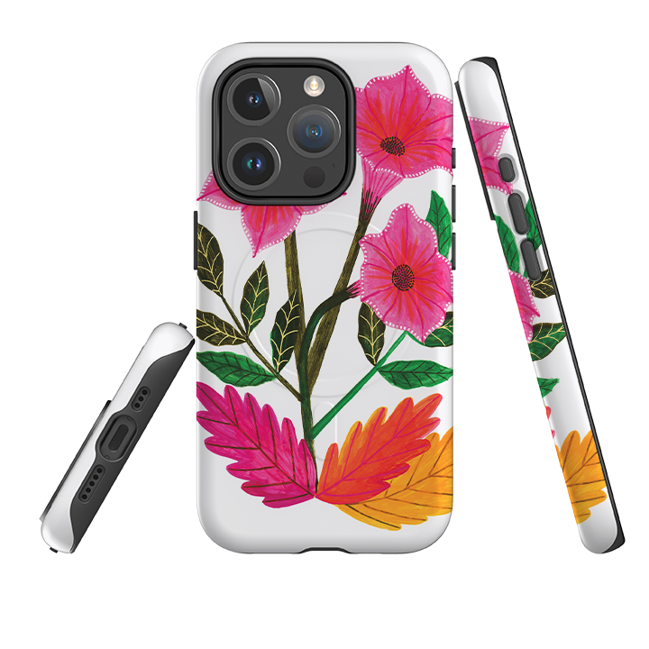 iPhone MagSafe Tough Case - Trumpet Flowers By Lee Foster Wilson