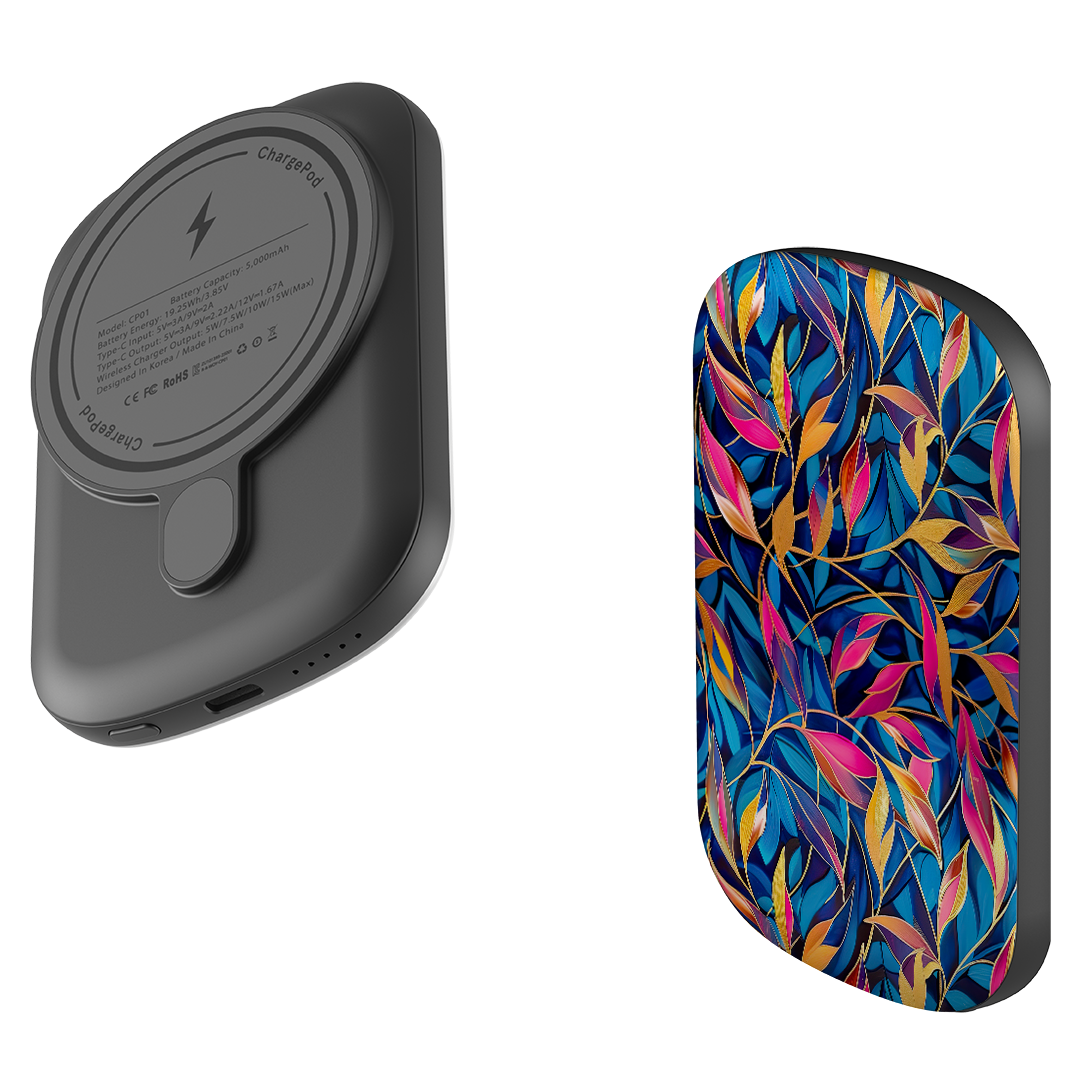 MagSafe Power Bank - Tangled Leaves