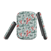 MagSafe Power Bank - Teal Seals and Lovely Lobsters By Emma Frances Grant
