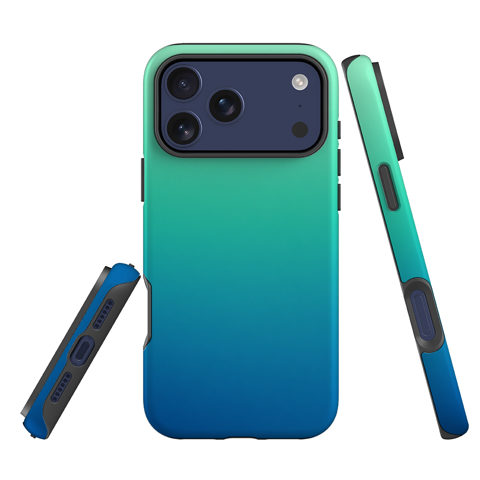 iPhone Tough Case - Teal Ombre