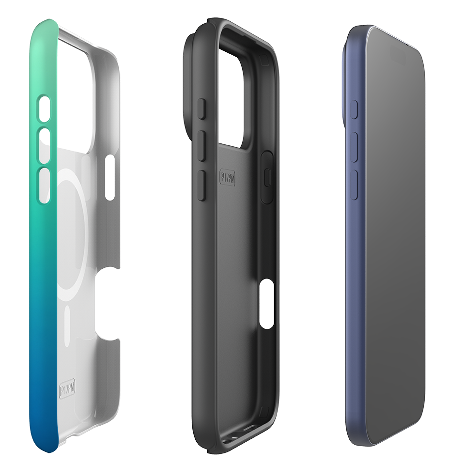 iPhone MagSafe Tough Case - Teal Ombre