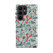 Samsung Tough  Case - Teal Seals and Lovely Lobsters By Emma Frances Grant