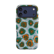 iPhone Tough Case - Teal & Orange Marble
