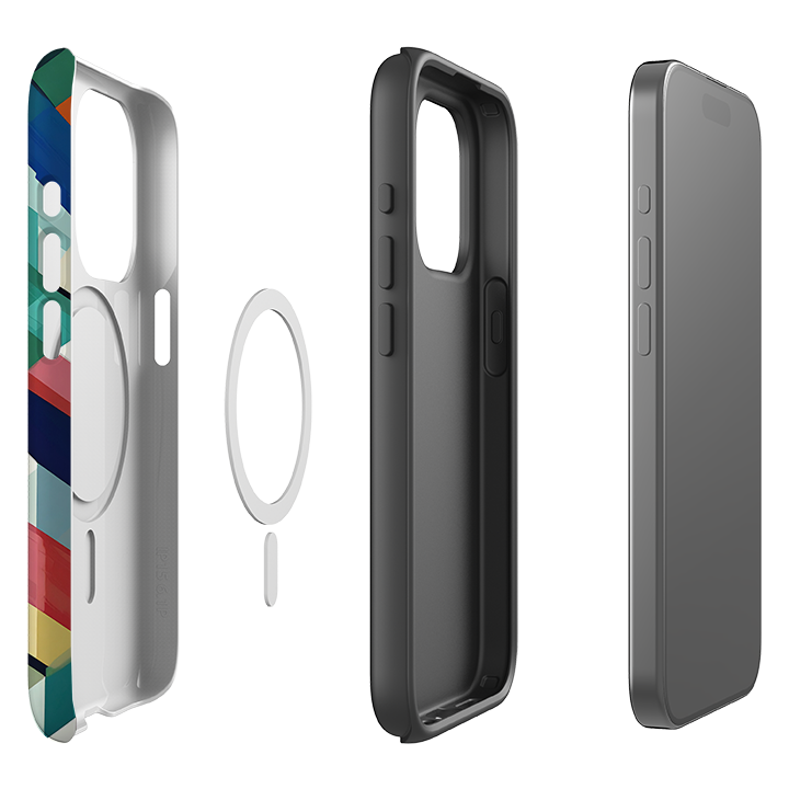 iPhone MagSafe Tough Case - Technicolour Green