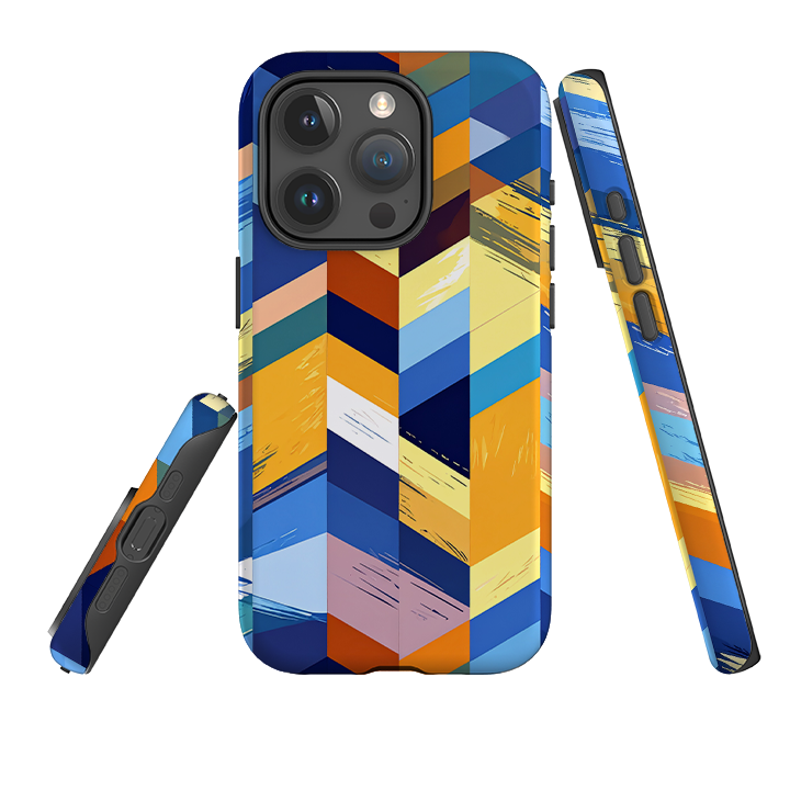 iPhone Tough Case - Technicolor Stripes