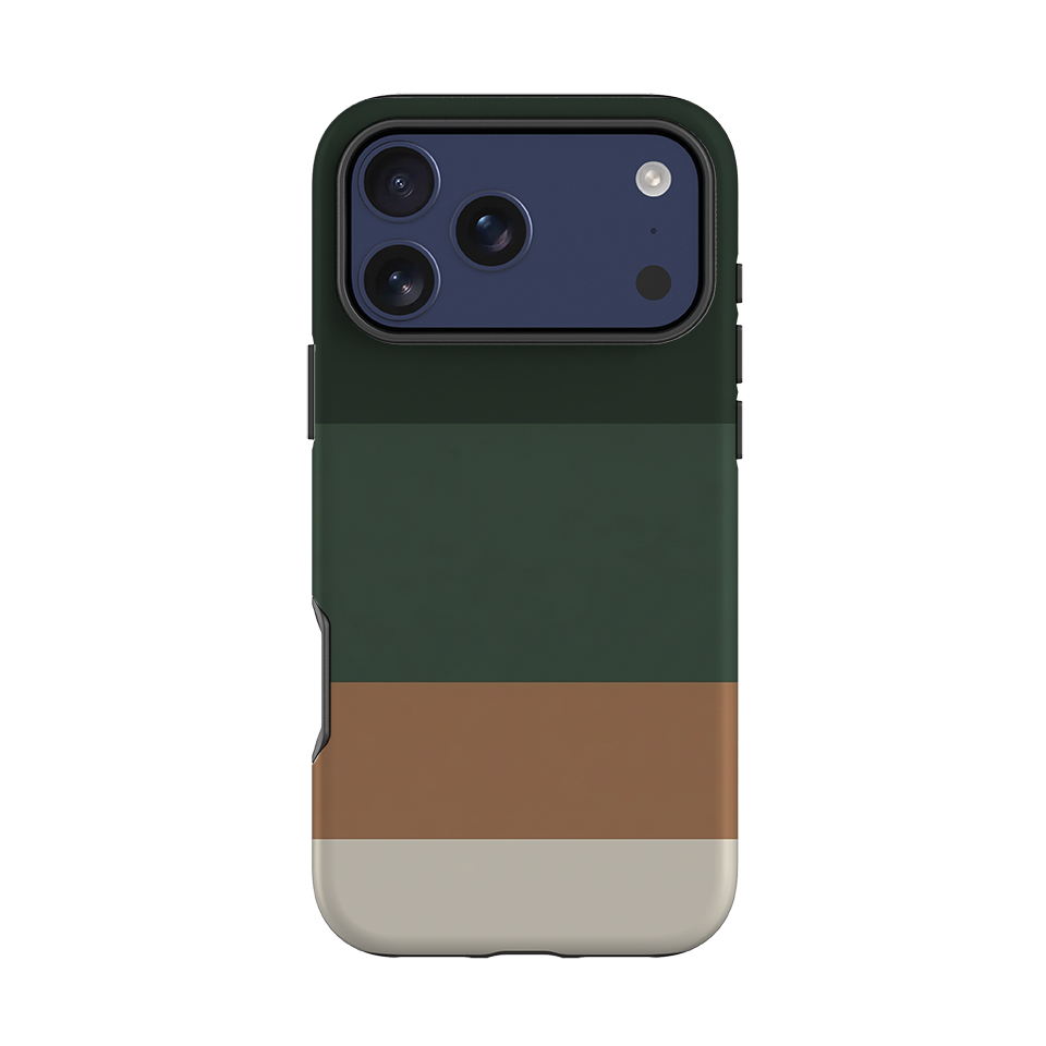 iPhone Tough Case - Terracotta and Green Gradient