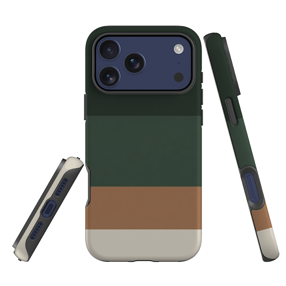 iPhone Tough Case - Terracotta and Green Gradient