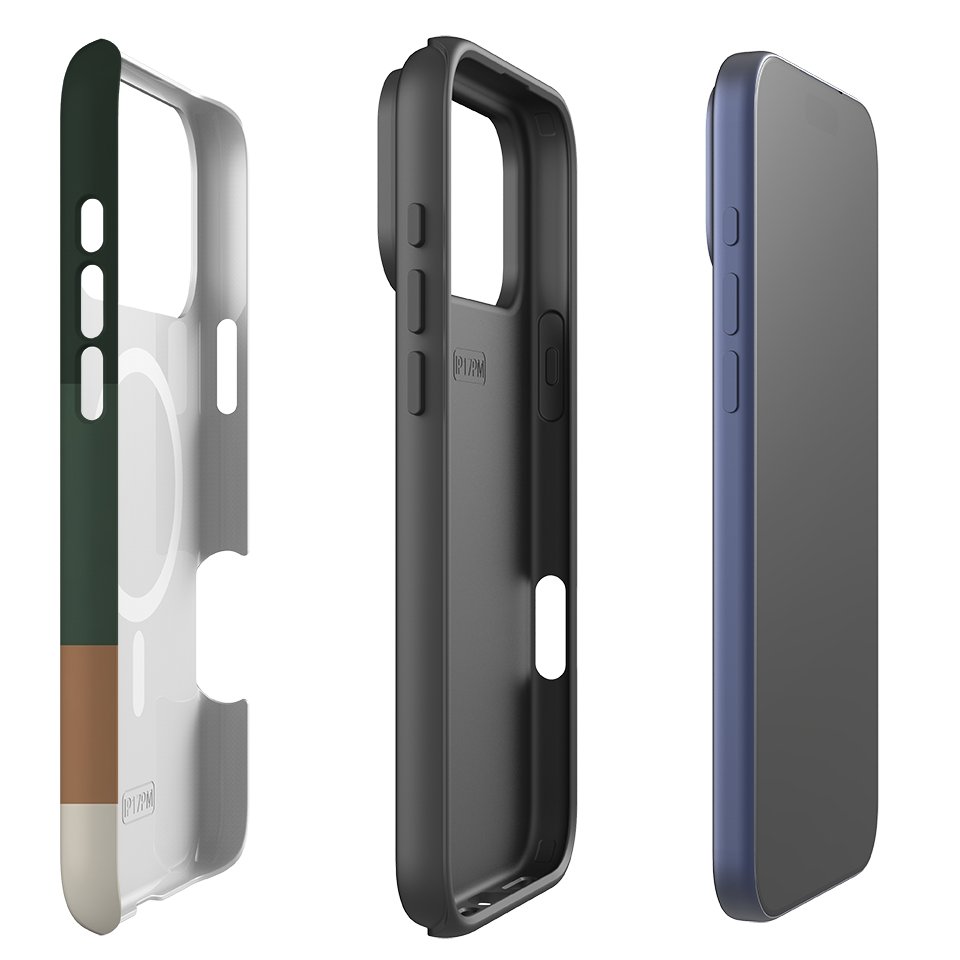 iPhone MagSafe Tough Case - Terracotta and Green Gradient