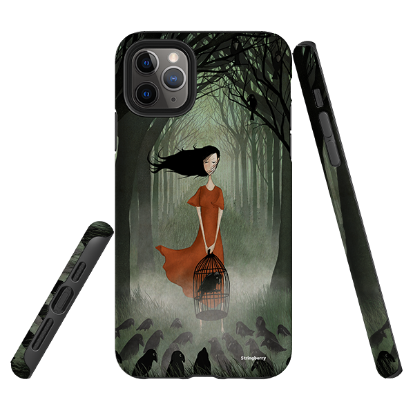 iPhone Tough Case - The Raven Girl By Maja Lindberg