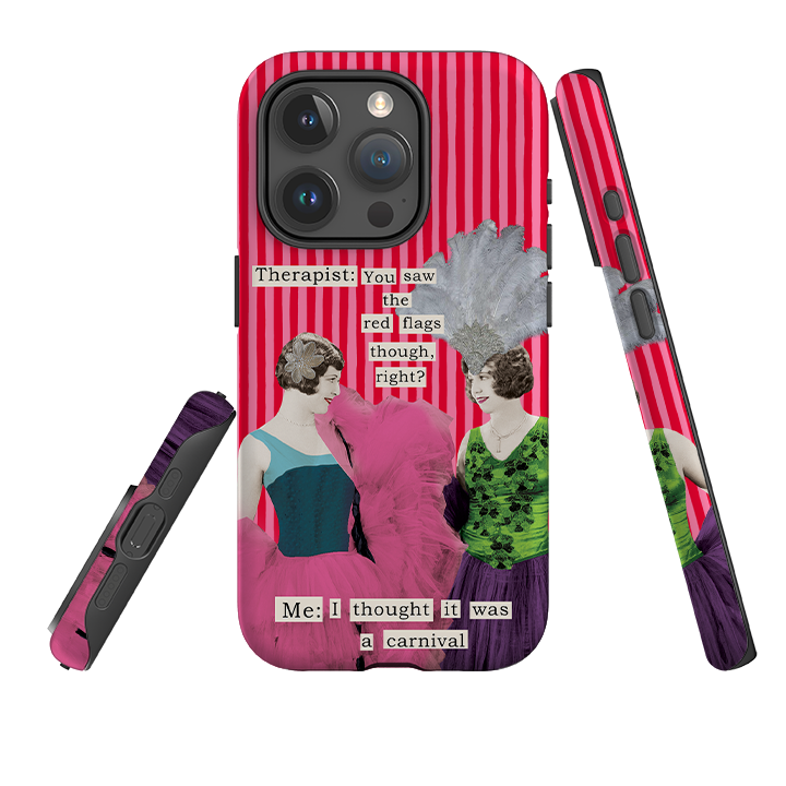 iPhone Tough Case - Therapist Red Flag By Clare Jordan