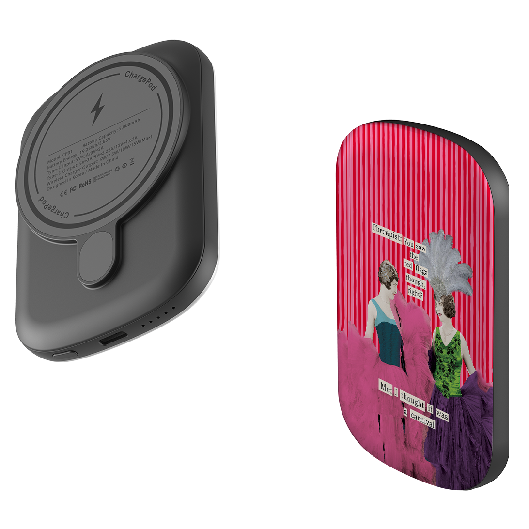MagSafe Power Bank - Therapist Red Flag By Clare Jordan
